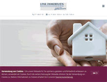 Tablet Screenshot of link-immobilien.info